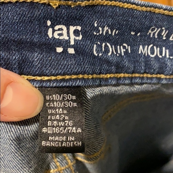 Gap EUC skinny roll up jeans size 10 - Picture 4 of 8